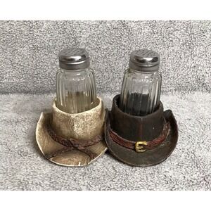 Vintage Cowboy Hat Western Salt and Pepper Shakers